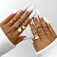 thumbnail image 2 of HAHDAXIA Stocking Stuffers for Teens Gold Stackable Rings Set for Women Vintage Knuckle Rings for Teen Girls Midi Rings Pack Statement Bohemian Stacking Rings for Women Multiple Rings Pack, 2 of 7