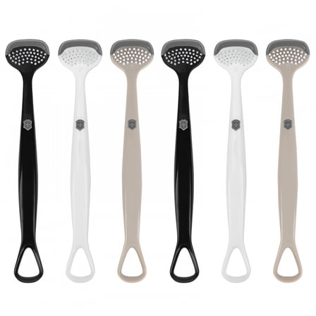 ACDANC 6 Pack Tongue Brush and Scraper,Tongue Cleaner for Adults,Tongue Scraper Cleaner for Oral Hygiene and Fresh Breath