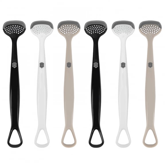 ACDANC 6 Pack Tongue Brush and Scraper,Tongue Cleaner for Adults,Tongue Scraper Cleaner for Oral Hygiene and Fresh Breath