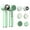 light green, variant on Rechargeable Multifunction Exfoliator Scrubber Facial Massager Cold And Hot Compress Electric Facial Spin Cleansing Brush Set