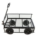 thumbnail image 6 of Jopath Tools cart Wagon Cart Garden cart trucks make it easier to transport firewood blue (Black solid wheels wagon cart), 6 of 6
