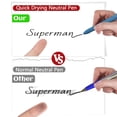 thumbnail image 4 of Thinsony 5pack/lot Quick Dry Ink Pens Durable Ink Comfortable Grip Retractable Gel 1Set, 4 of 6