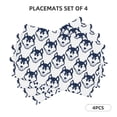 thumbnail image 2 of Placemats Set Of 4 / 6, Classic Cute Cartoon Husky Funny Placemats For Dining Table Indoor/Outdoors Heat Resistant Washable Placemats 18" X 12", 2 of 7