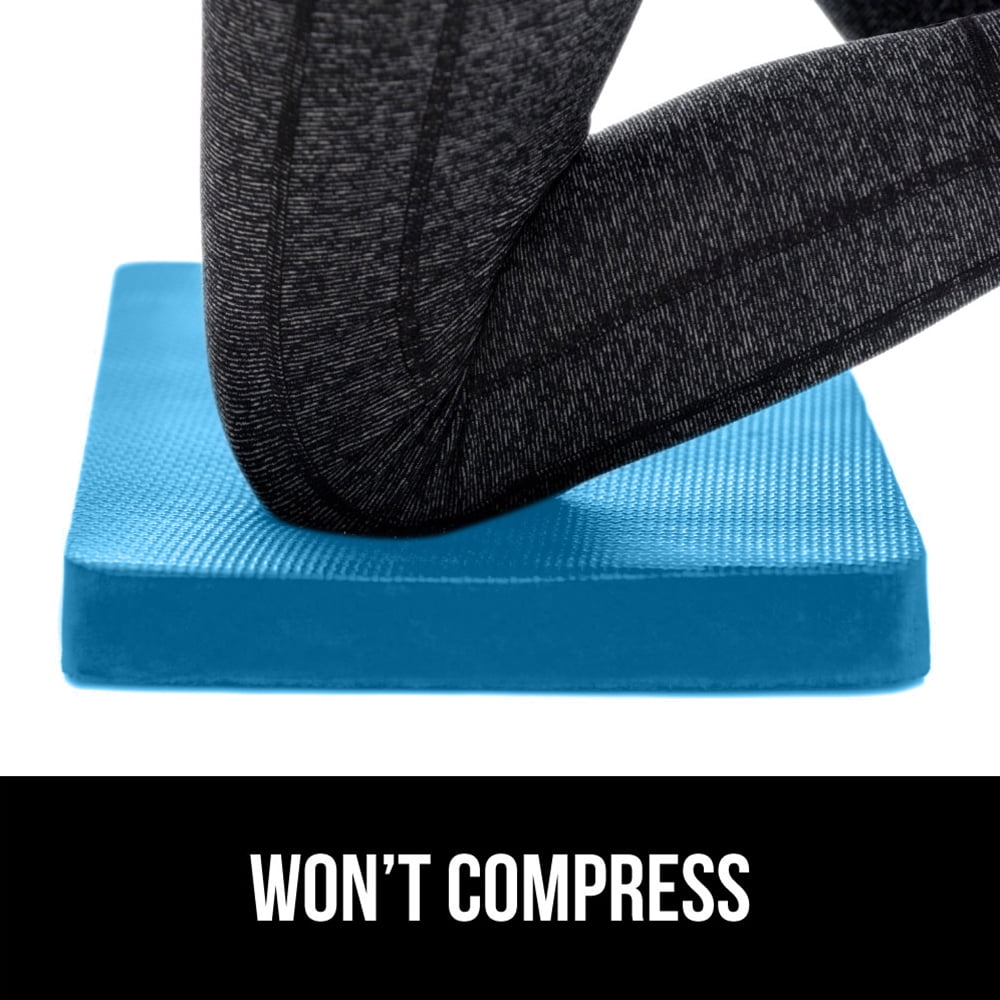 GORILLA GRIP Kneeling Pad, Cushioning Support for Knees, Extra Thick, Water Resistant, 17.5x11 Blue