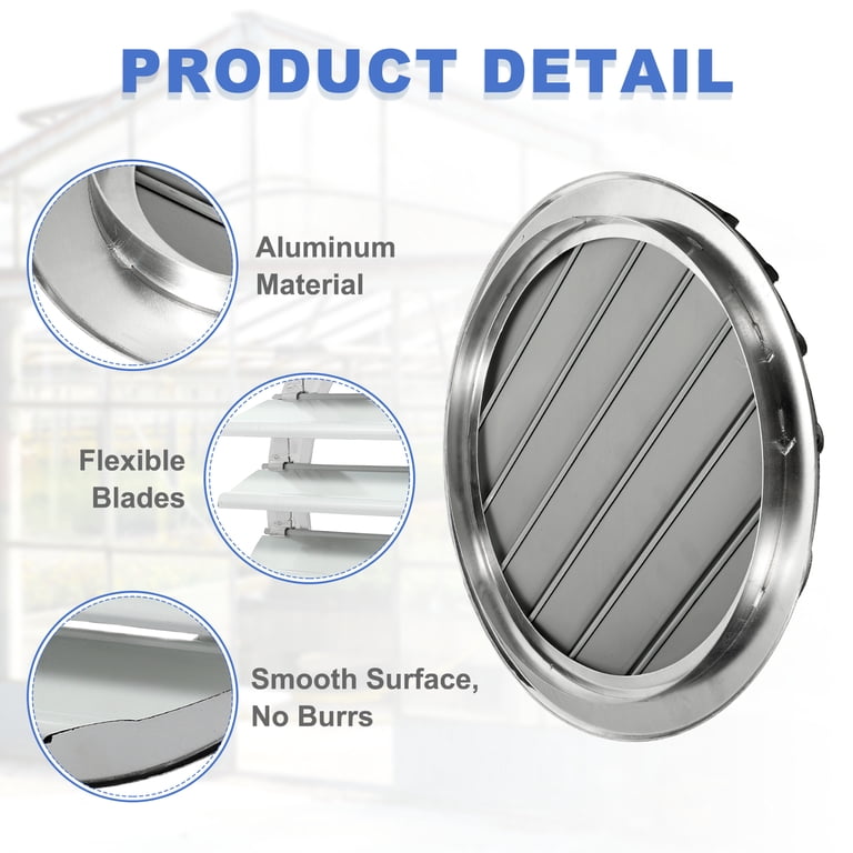 304 Stainless Steel Wall Air Vent Cover With Screen Mesh – Round Exhaust Fan Cap, No Louvres, Fits 4 Inch Pipes (Also Available In Multiple Sizes)