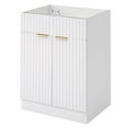 thumbnail image 2 of 24 Inch Modern Bathroom Vanity for Small Bathroom, White Storge Cabinet without Ceramic Sink, 2 of 9