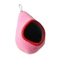 thumbnail image 4 of Cama para hámster, suave y acogedora, ideal para el invierno, nido para dormir para hámster, animales pequeños. Rosa, 4 of 9