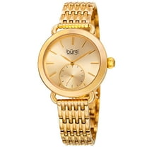 Women's Quartz Second Indicator Stainless Steel Gold-Tone Bracelet Watch