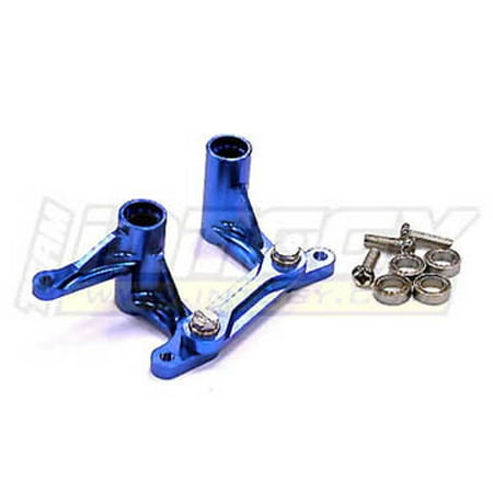 Traxxas Bellcrank Bushings Integy RC Toy Model Hop-ups T8071BLUE Type II Steering Bellcrank for Traxxas 1/10 Electric Rustler & Slash 2WD ()