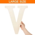 thumbnail image 3 of 17 Inch Wooden Letter,Large Blank Unfinished Wooden Alphabet Letters for Crafts, DIY Projects, Birthday, Party(Letter V), 3 of 7