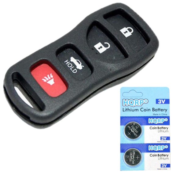 HQRP Replacement Transmitter with 2 Lithium Batteries for Infiniti G35 2003-2006