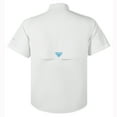 thumbnail image 2 of Tuna UPF 50+ Sun Protection Men Short Sleeve Fishing Shirts, XL Brilliant White, 2 of 7