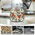 thumbnail image 6 of Yayeee Ashtray with Lid for Cigarette Smokeless Stainless Steel Home Ash Holder, Large Red Floral Pattern, 6 of 7