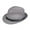 Grey, variant on harmtty Men Fedora Wide Brim Mesh Spring Summer Pure Color Low-profile Sunshade Hat for Outdoor,Navy Blue