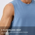 thumbnail image 6 of Mgmyaa Mens Workout Tank Tops Sleeveless Tee Shirts Men Muscle Shirt Gym T Shirts Running Beach Loose Fit Tee, 6 of 8