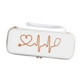 thumbnail image 4 of AMLESO Stethoscope Case Organizer Shockproof Lightweight Portable Dustproof with Pocket Professional Storage Box Stethoscope Holder White, 4 of 8