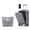 Grey, variant on Euroco 4 Piece Luggage Sets, 20" Carry On Luggage with Front-Opening & Cup Holder, 20/28inch Hardside Suitcase Set with USB Charging Ports,TSA Lock & Spinner Wheels for Travel,Black+Brown