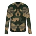 thumbnail image 3 of VBTAPA Camo Long Sleeve Shirt for Men Crewneck Camouflage T-Shirt Lightweight Hunting Shirts Sport Athletic Workout Tops Prime Big Deal Days Army Green XL, 3 of 5