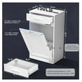 Tilt Out Trash Can with Drawer, Premium Negative Ion