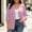 Purple women's casual blazer jacket a1, variant on thefmos Women's Fall Winter Lapel 3/4 Sleeve Open Front Blazer Casual Business Work Jacket Plus Size Solid Dressy Suit Tops Office Outwear, Wine 5XL