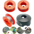 thumbnail image 1 of Bosch Art 23 26 30 Easytrim Combitrim Wire Spool 8M x 1.6mm Pro-Tap Automatic Spool Soft Cord with Cover F016800175 F016L71088 (3 Spool + 1), 1 of 5