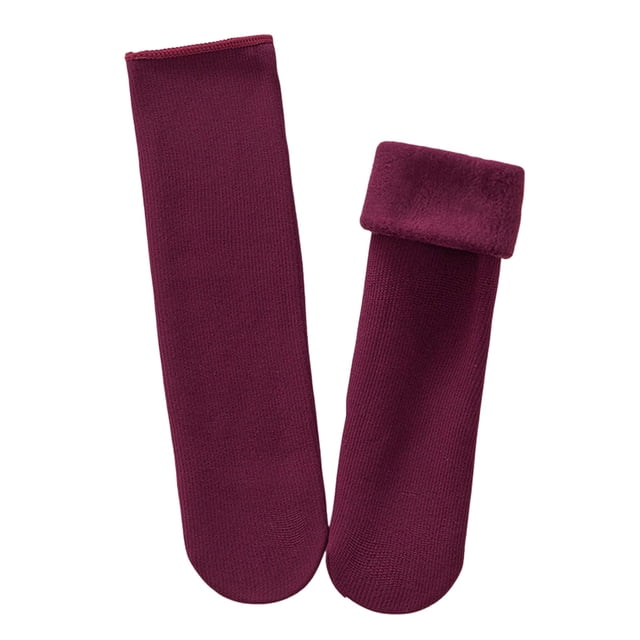 Chaussettes pour Femmes en Molleton Doux Velours Chaussettes Thermiques Slim Chaussettes Molletonnées Chaussettes Chaudes d'Hiver Chaussettes de Neige