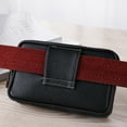 thumbnail image 6 of Xinyolin Men Vintage Faux Leather Fanny Pack Waist Bag Travel Hiking Phone Holder Purse, 6 of 7