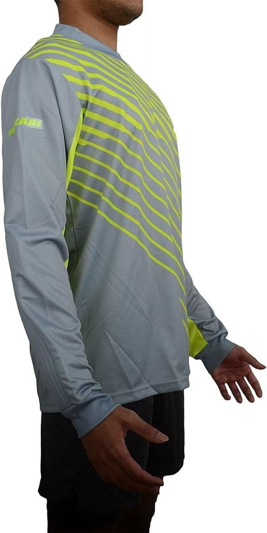 Vizari Elbow Padded Arroyo Soccer Goalkeeper Jersey | Long Sleeve Goalie Jersey for Kids and Youth (Size - YL | Green/Yellow)