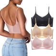 thumbnail image 1 of WILLBEST Brasier De Algodon Sujetador Deportivo De 3 Piezas Para Mujer, Cómodo, Sexy, De Seda Fina, Con Espalda Hermosa, Sin Costuras Y Holgado., 1 of 3