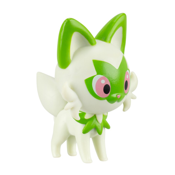 Pokemon Battle Figure 3 Pack - Features 2-Inch Sprigatito and Houndour and 3-Inch Psyduck Battle Figures