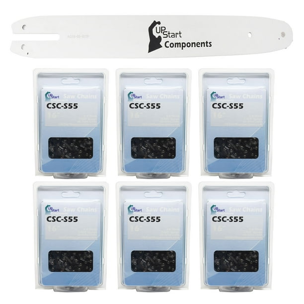 16Inch Chainsaw Bar and 6 Chains Combo Replacement for STIHL 021 (16