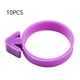 thumbnail image 2 of Anillos de silicona para decoración de pasteles, set de 10 piezas en color morado, herramientas para fondant y glaseado, sujetadores para bolsas de repostería., 2 of 7