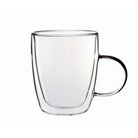 - PremiaCasa Double Wall Thermo Glass Mug for Coffee/Tea