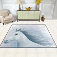 thumbnail image 3 of SKYSONIC Lightweight Carpet Mats Area Soft Rugs Floor Mat Rug Home Decoration for Kids Room Living Room 63 x 48 inches Portrait of Running Magic Unicorn, 3 of 6