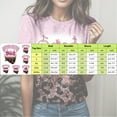 thumbnail image 3 of TSADFHJI Hauts d'Été pour Adolescentes Femmes Décontracté Simple Col Rond Manches Courtes T-Shirt Mode Imprimé Amusant m Blanc, 3 of 4