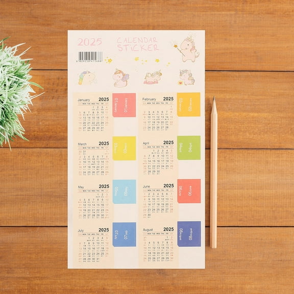 HOMEMAXS 6 Sets Of Monthly Tabs Book Index Tabs Annual Plan Stickers Calendar Planner Stickers Annual Planner Stickers Office Planner Tabs Calendar Stickers For Adults
