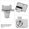 thumbnail image 3 of unbranded Home Cabinet Lock Plated Silver Zinc Alloy Practical and Durable for Glass Showcase Doors, 3 of 6