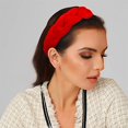 thumbnail image 5 of Diademas para mujer, diademas trenzadas de terciopelo, diadema de moda, accesorios para el cabello cruzados, 5 of 5