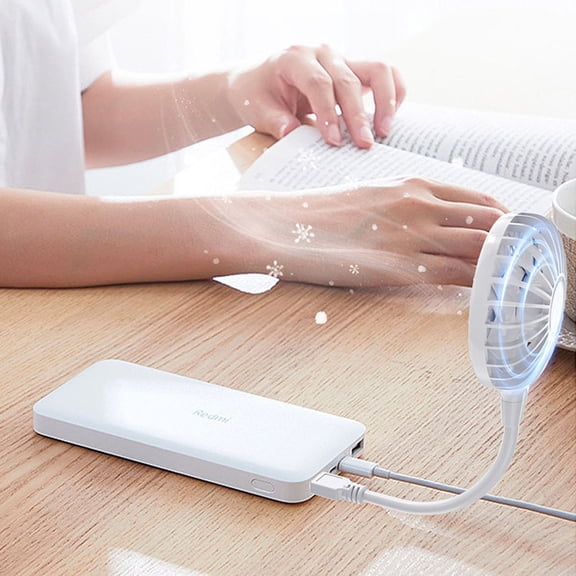 Ohmyroo Slim Portable USB Fan 8.3 Inch Plug and Play Desk Cooling Fan Silent Operation No Buttons Required For Laptop Office And Travel