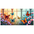 thumbnail image 6 of Beautiful Butterfly and Flower Design Background Banner Party Decors Backdrop for Garden Parties Outdoor Celebrations Photo Shoots and Spring Events, 6 of 8