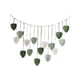 thumbnail image 2 of Tapiz de hojas de macramé para colgar en la pared, tejido a mano, con borlas de hojas, decoración elegante para el hogar Verde, 2 of 9
