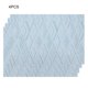 thumbnail image 1 of Tapetes rectangulares para mesa de comedor, manteles individuales de PVC, decoración de cocina y comedor, 4 Uds. (azul), 1 of 8