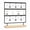Black, variant on Earring Holder Organizer, 3-Tier Jewelry Display Stand for Earrings Earring Display Stand with Wood Base, Metal Frame, Space-Saving Design for Dresser Vanity