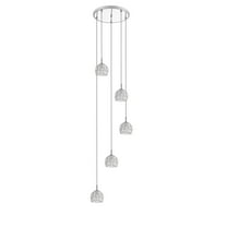 Safavieh Daine Modern Glam 79.25 in. H Pendant, Chrome/Clear