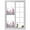 White Lavender Purple, variant on Watercolor Wildflowers Window Privacy Film, Country Botanical Florals Butterfly Static Cling UV Sun Blocking Heat Control Window Tint Day and Night, Non-Adhesive One Way Privacy Cover 35.4''x78.7''