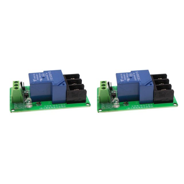Matsuzay Módulo de relé de Control de potencia de 5V-12V CC de nivel alto y bajo, electrodomésticos, placa de circuito de interruptor de 30A, Type2 NO2