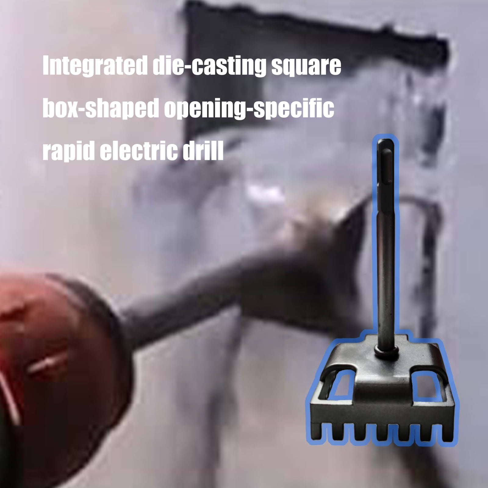 Steel Oscillating Power Tool Rectangle Hole Cutter For Cutting Rectangular Hole In Panel Electrical Box Gypsum Boards