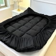 thumbnail image 4 of Extra Thick Plush Mattress Topper, Deep Pocket Fitted Bed Pad, Soft Breathable Mattress Protector, All-Season Use （black,Twin), 4 of 8