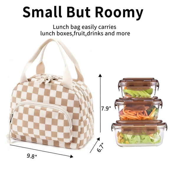 Lunch Bag Women Lunch Box for Women Adult Cute Insulated Lunch Bag Small Cooler Lunch Tote Bags for Work Picnic Travel