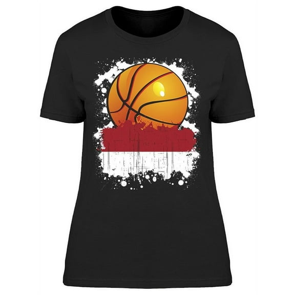 Indonesia Basketball Team T-Shirt Women -Image by Shutterstock Women T-Shirt, Female XX-Large